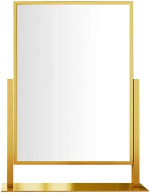 Metal Square Makeup Mirror Desktop Makeup Mirror Folding Beauty Mirror Double-Sided Adjustable Desktop Makeup Mirror Mirror