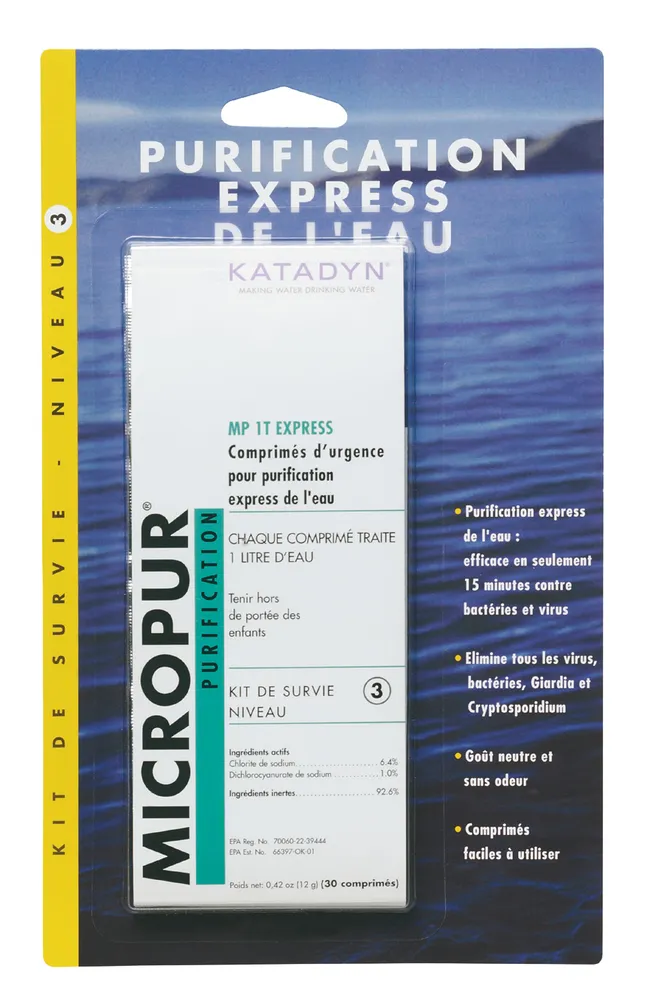 Micropur MP1 Purification Tablets (package of 30)