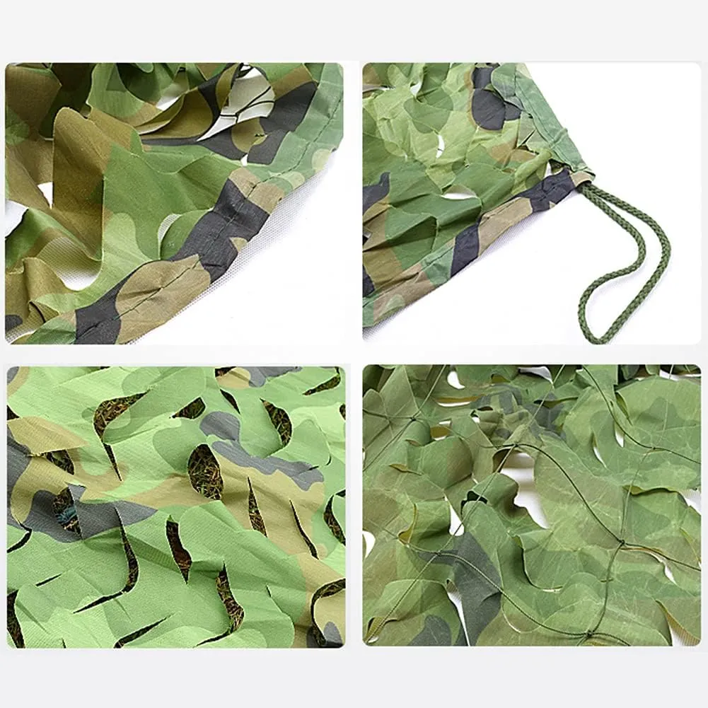 Military Camo Netting, Green Camouflage Net, Hunting Blind Sun Shade Net, for Decoration, Army Tarp, Birthday Party, Shelter, Nylon Oxford Net