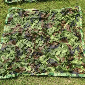 Military Camo Netting, Green Camouflage Net, Hunting Blind Sun Shade Net, for Decoration, Army Tarp, Birthday Party, Shelter, Nylon Oxford Net