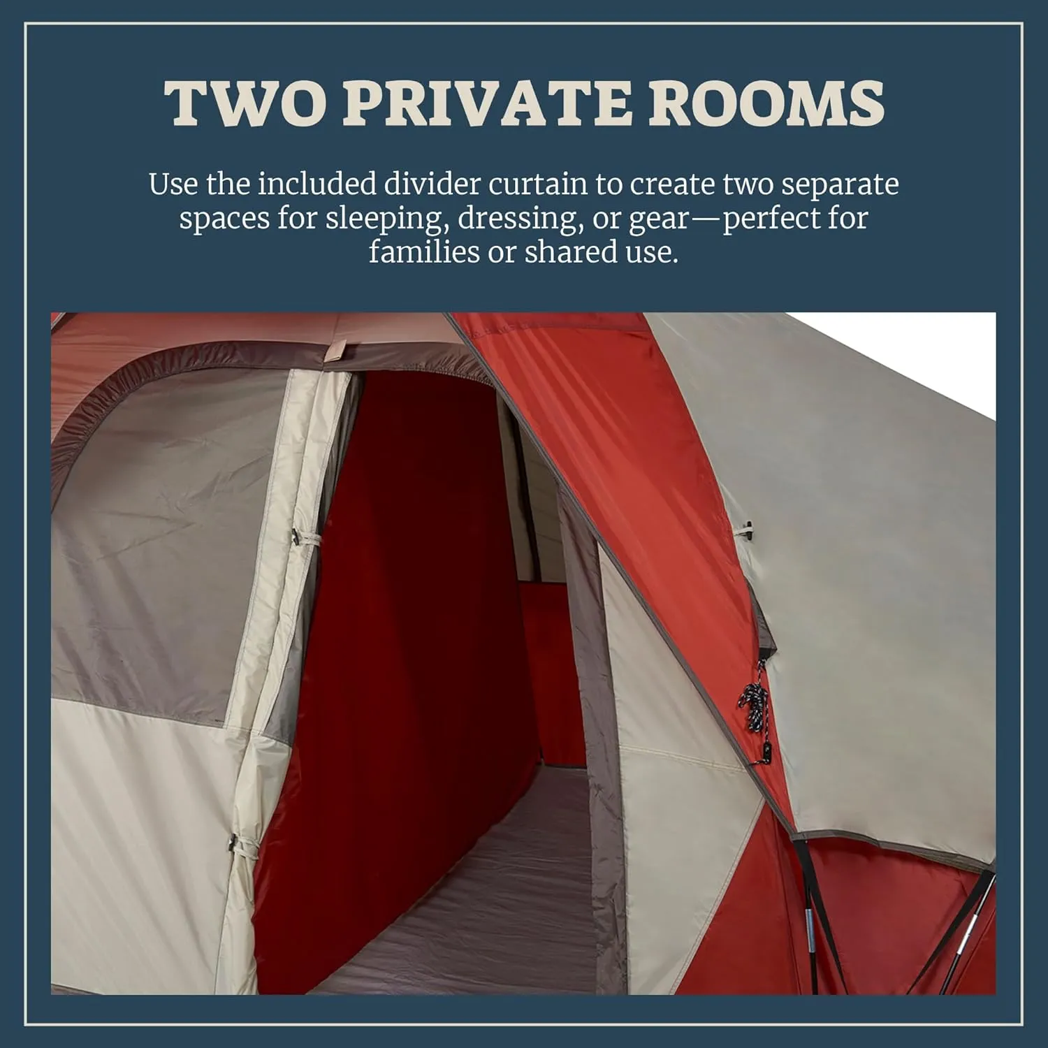 Modified Dome Camping Tent for Car Camping, Traveling, Festivals, and More