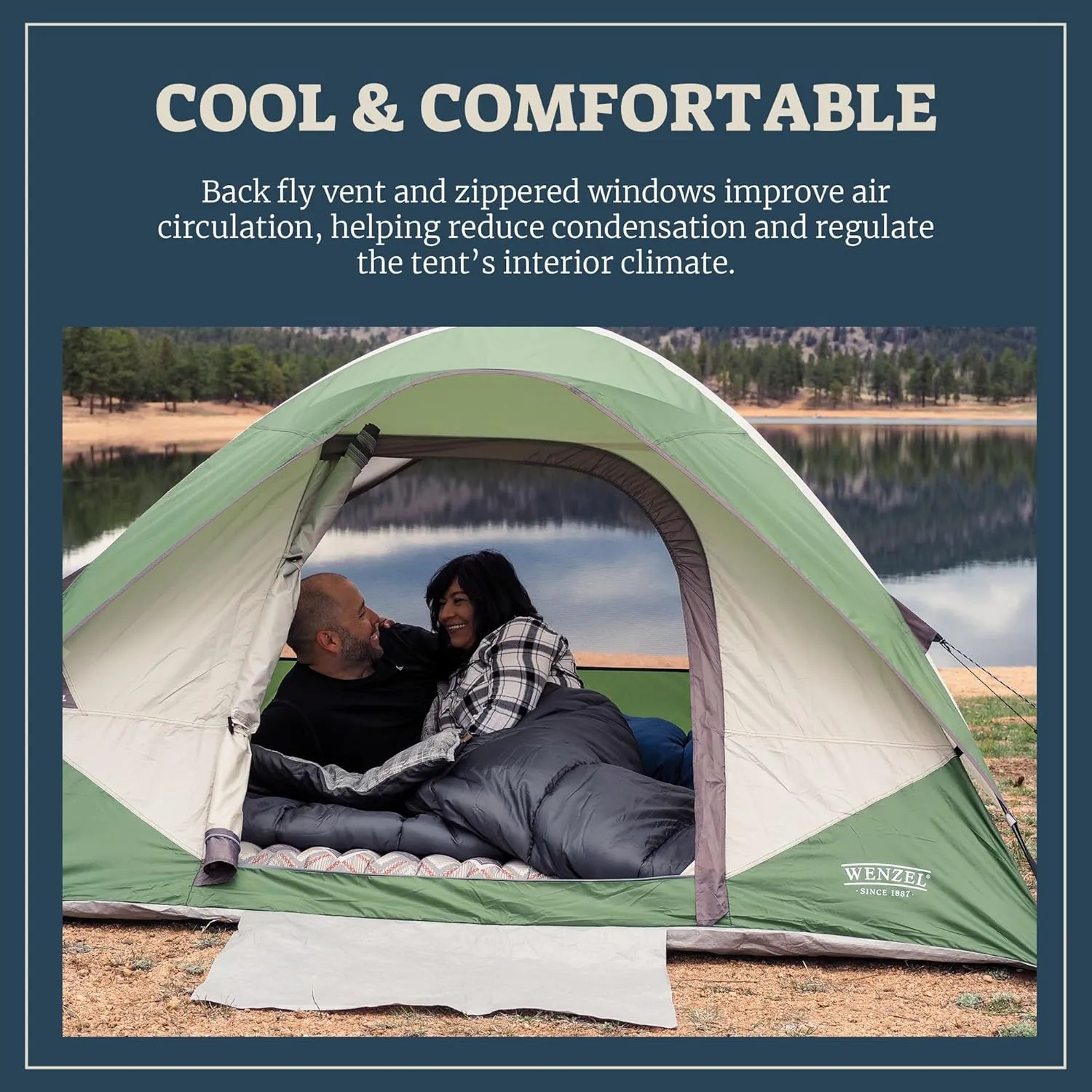 Modified Dome Camping Tent for Car Camping, Traveling, Festivals, and More