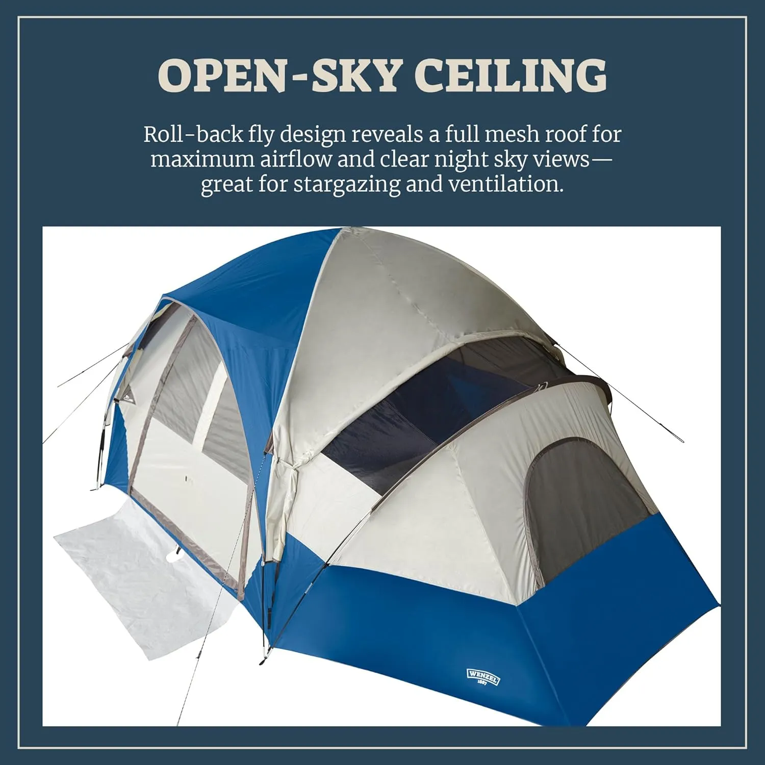 Modified Dome Camping Tent for Car Camping, Traveling, Festivals, and More