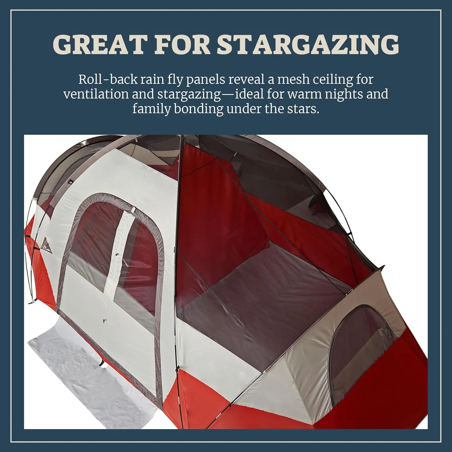 Modified Dome Camping Tent for Car Camping, Traveling, Festivals, and More