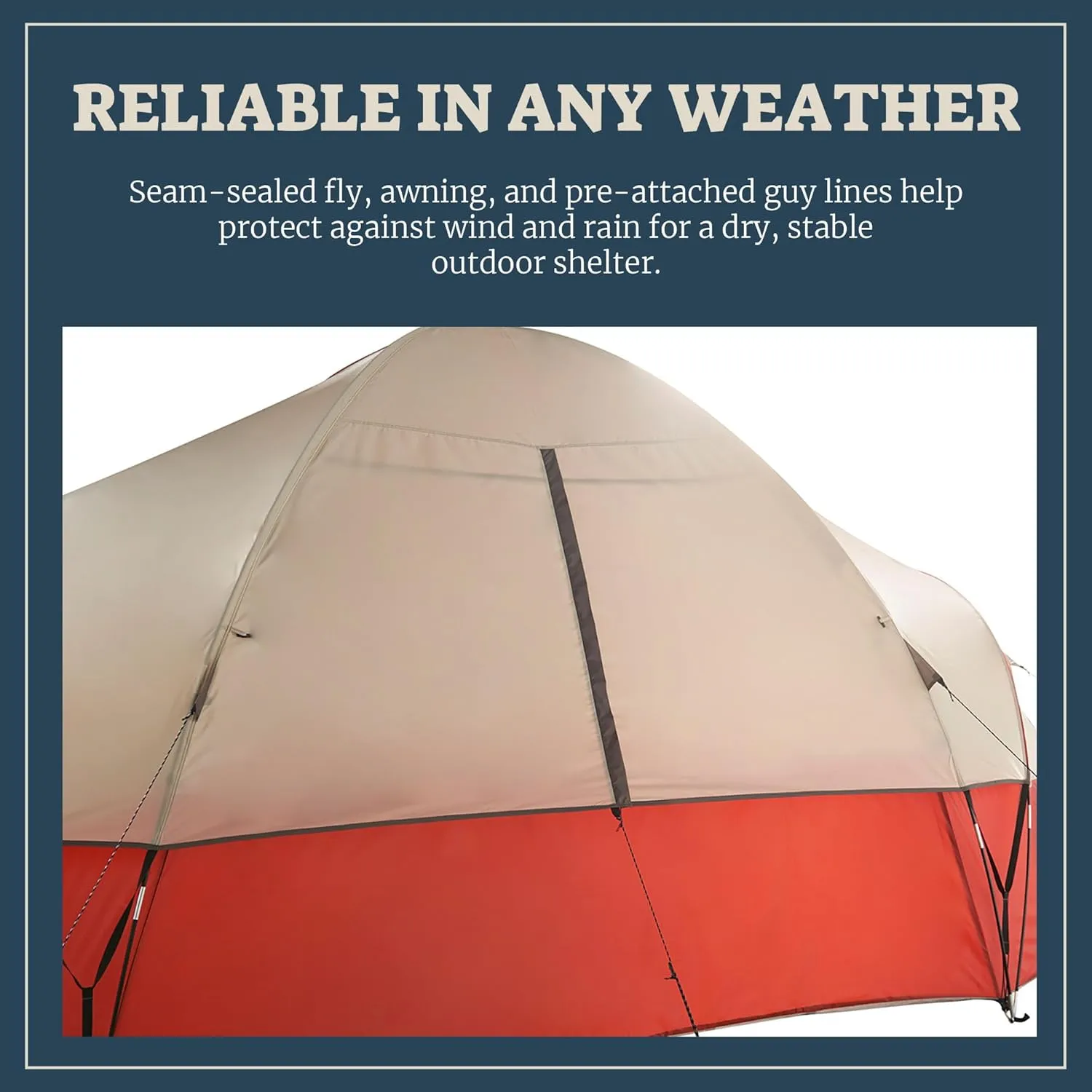 Modified Dome Camping Tent for Car Camping, Traveling, Festivals, and More