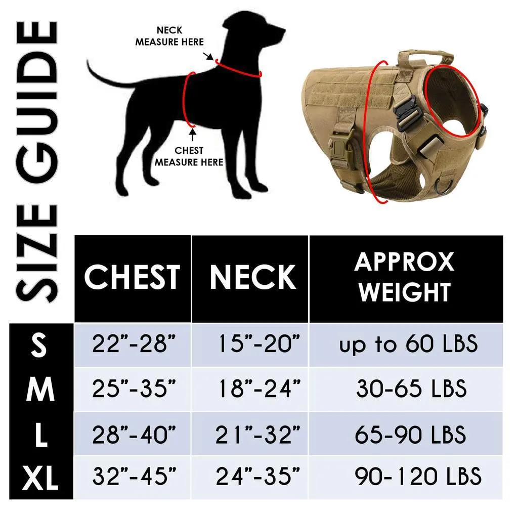 Molle Tactical Dog Harness