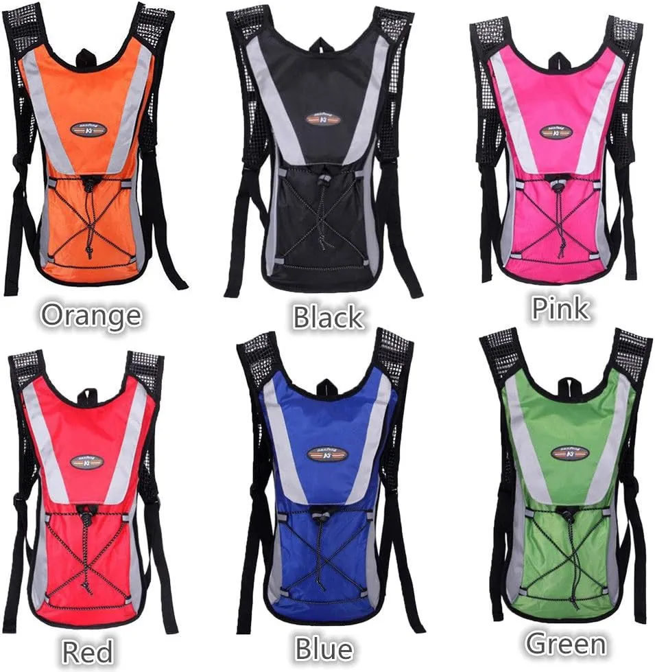 Monvecle Hydration Pack Water Rucksack Backpack Bladder Bag Cycling Bicycle Bike/Hiking Climbing Pouch   2L Hydration Bladder