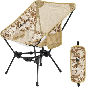 MOON LENCE Portable Camping Chair Backpacking Chair - The 4th Generation Ultralight Folding Chair - Compact, Lightweight Foldable Chairs for Hiking Mountaineering, Beach