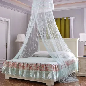 Mosquito Net, Bed Canopy for Double and Single Bed, Cots, Princess Dome Mosquito Mesh Curtain Bed Tent with Adhesive Hook Travel Bag 60x260x1100 cm,Green (Green)