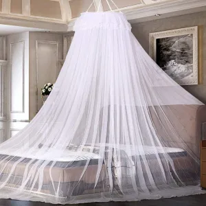 Mosquito Net, Bed Canopy for Double and Single Bed, Cots, Princess Dome Mosquito Mesh Curtain Bed Tent with Adhesive Hook Travel Bag 60x260x1100 cm,Green (White)