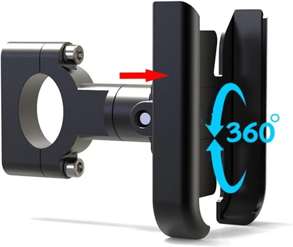 Motorcycle Phone Navigation Bracket for Forza 125 250 300 350 750 Mobile Phone Bracket Motorcycle Mobile Phone Holder GPS Navigator Rearview Mirror Handlebar Bracket Accessories(B)