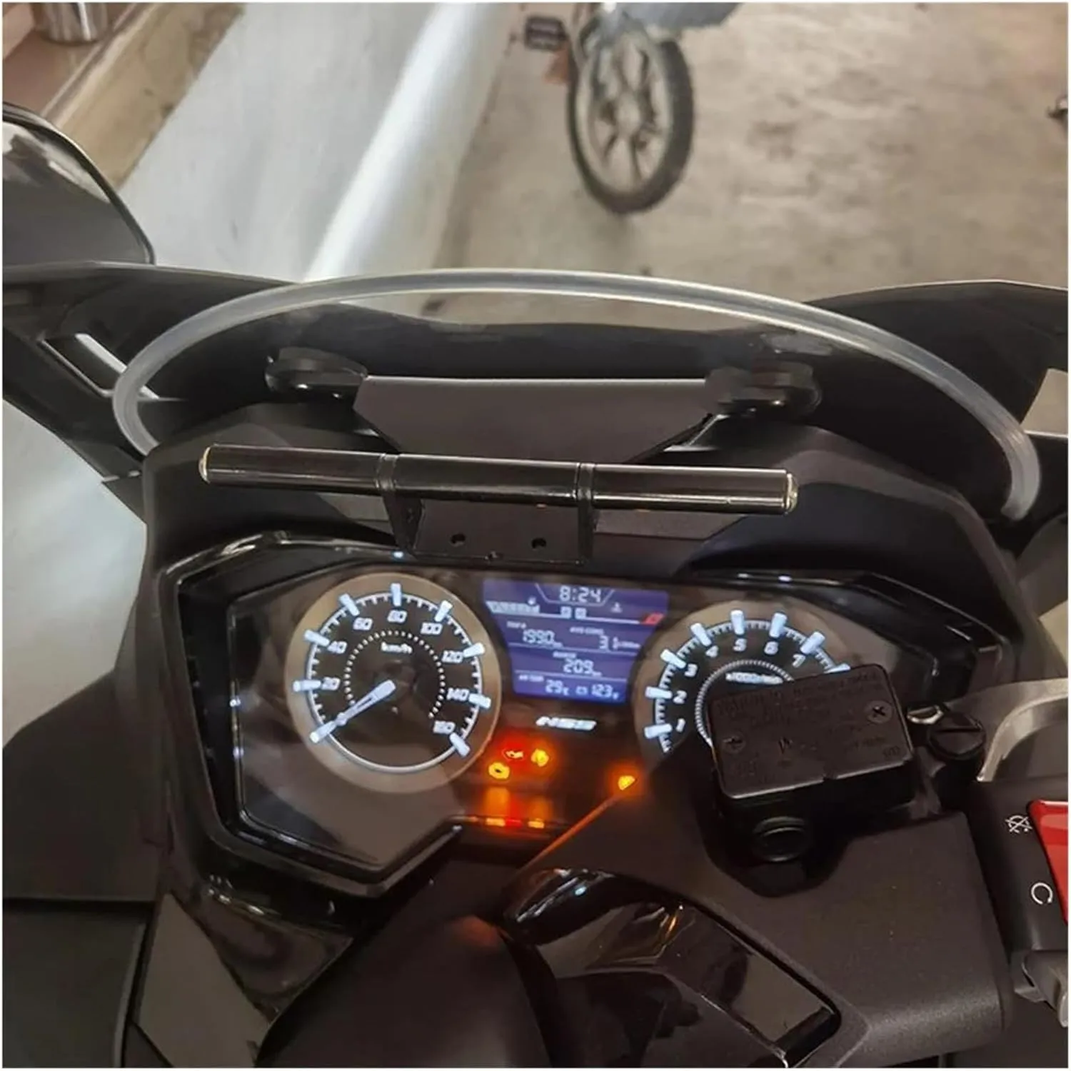 Motorcycle Phone Navigation Bracket for NSS350 for NSS 350 for Forza 350 for Forza350 2020-2022 Phone Holder Stand GPS Navigator Plate Bracket(22MM)