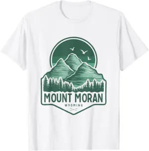 Mount Moran Mountains Wyoming Hiking Outdoors Vintage T-Shirt