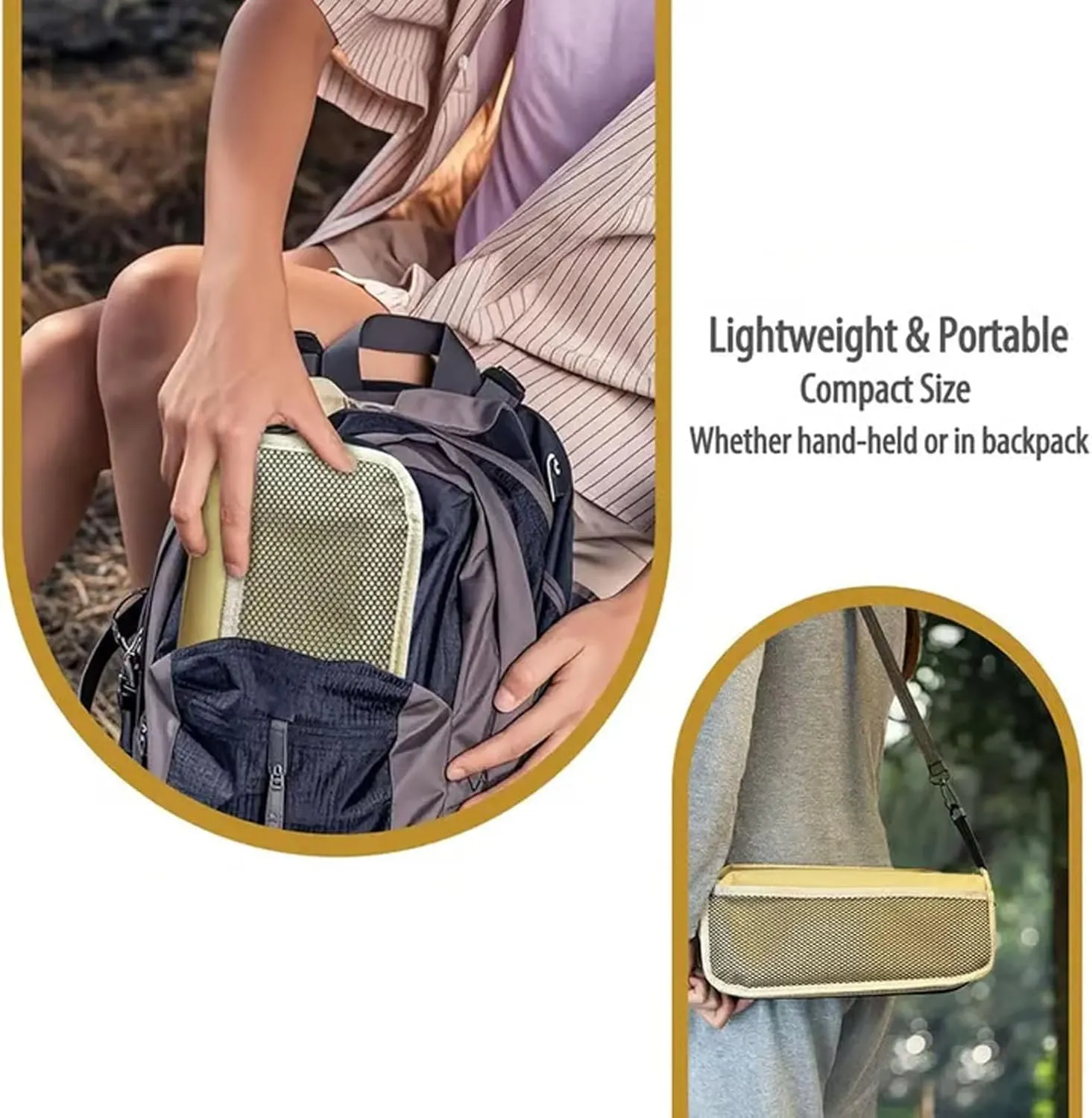 Mountaineering and Hiking Portable Stool,2025 New Ultra-Light Folding Stool, Foldable Stools with Carrying Bag, Ultralight Camping Stools for Hiking and Fishing Supports up to 265 Lbs (White, Large)