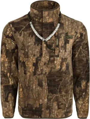 MST Camo Camp Fleece 1/4 Placket Pullover - Realtree Timber Realtree Timber / 2Xlarge