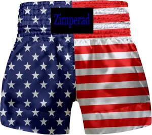 Muay Thai Shorts -Boxing Trunks- MMA Pants Workout Kickboxing Gym Clothing