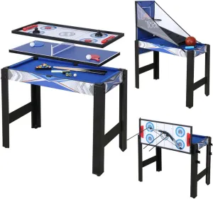 Multi Combo Game Table, Folding Multi Game Combination Table Set with Soccer Foosball Table, Pool Table, Hockey Table, Table Tennis Table, Basketball (3FT 5 in 1)