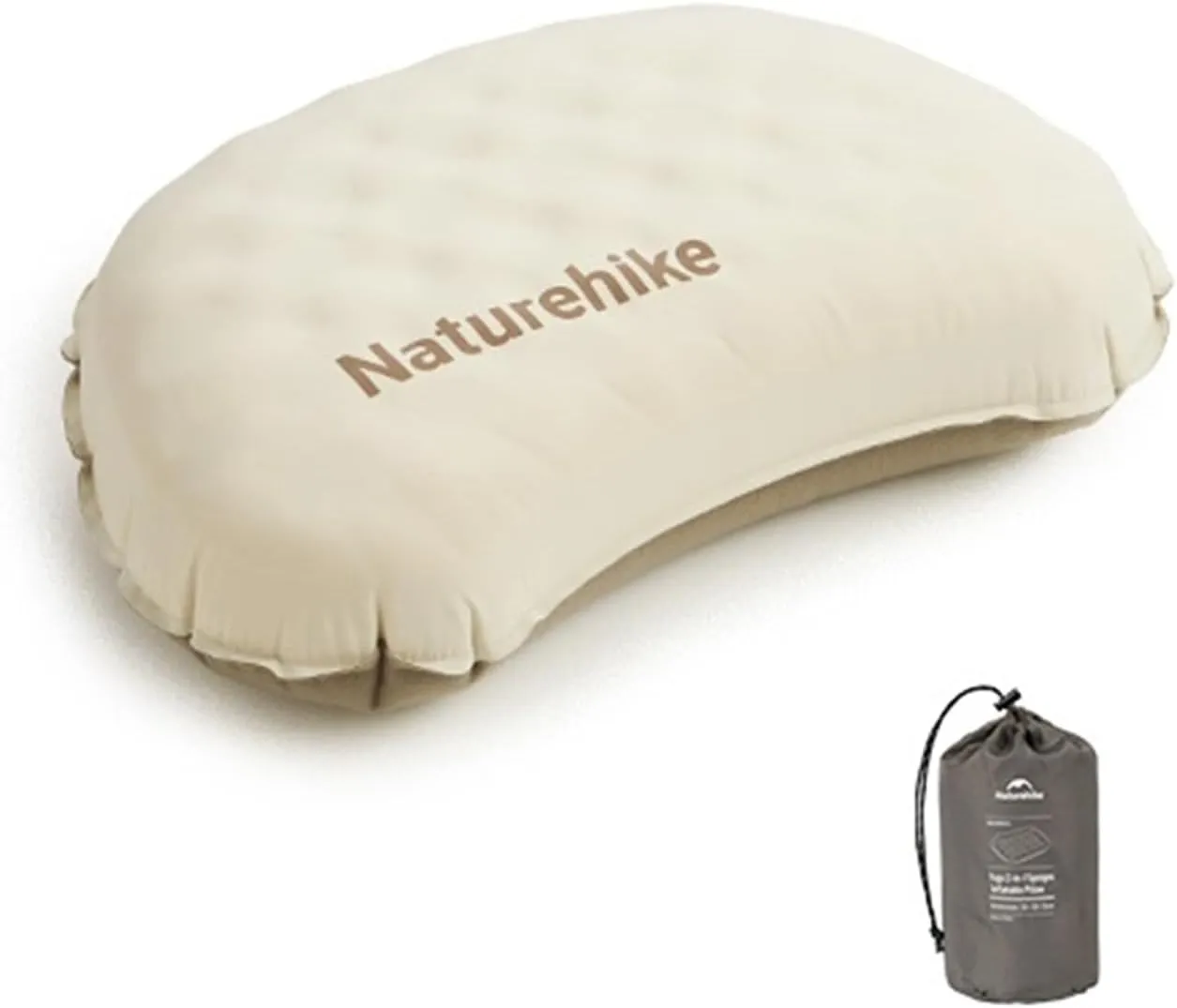Naturehike Ultralight Inflatable Camping Pillow，Compact Washable Compressible Comfortable backpacking Pillows For Outdoor Travel Backpacking Beach Airplane Hammock (Standard-16.54 x 9.45 Inch)