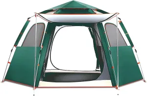 NIEH Tents for 3-4 Person Family Camping Dome Tent, Automatic Instant Pop-Up Tents Waterproof Ventilated and Breathable for Hiking Travelling Fishing Pack Picnic