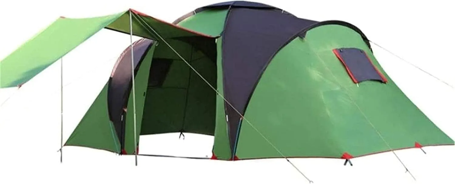NIEH Tents for Camping Tent Waterproof Double Layer Large Canopy Sunshade Outdoor Camping 4-6 People Family Dome Tent for Backpacking Fishing