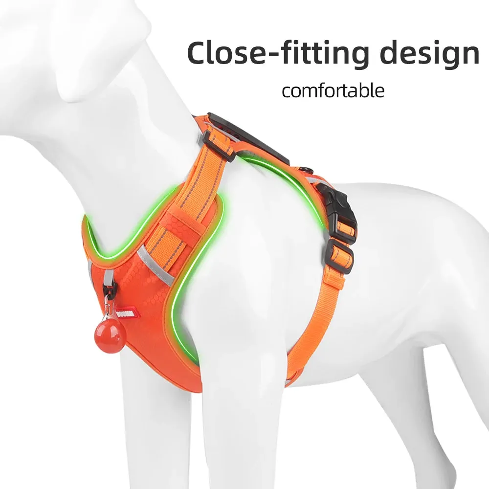 No Pull Large Dog Harness Adjustable Reflective Vest
