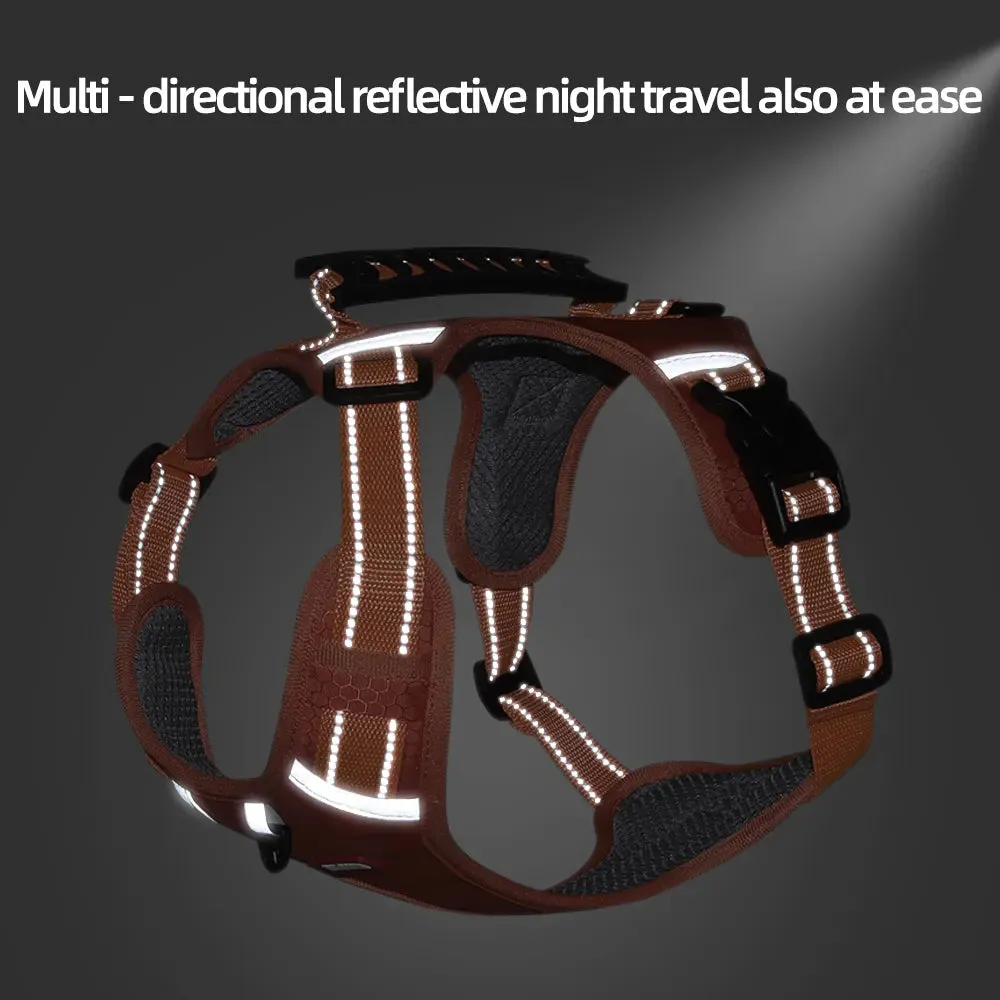 No Pull Large Dog Harness Adjustable Reflective Vest