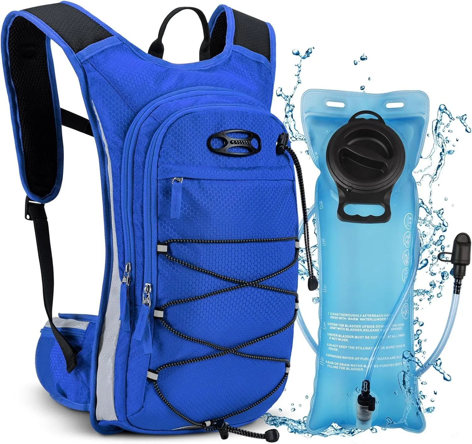 NOOLA Hydration Backpack, Insulated Hiking Water Backpack with 3L TPU Water Bladder for Men Women, Running Hydration Pack Hydro Daypack for Hiking, Trail, Running, Marathons Race, Cycling