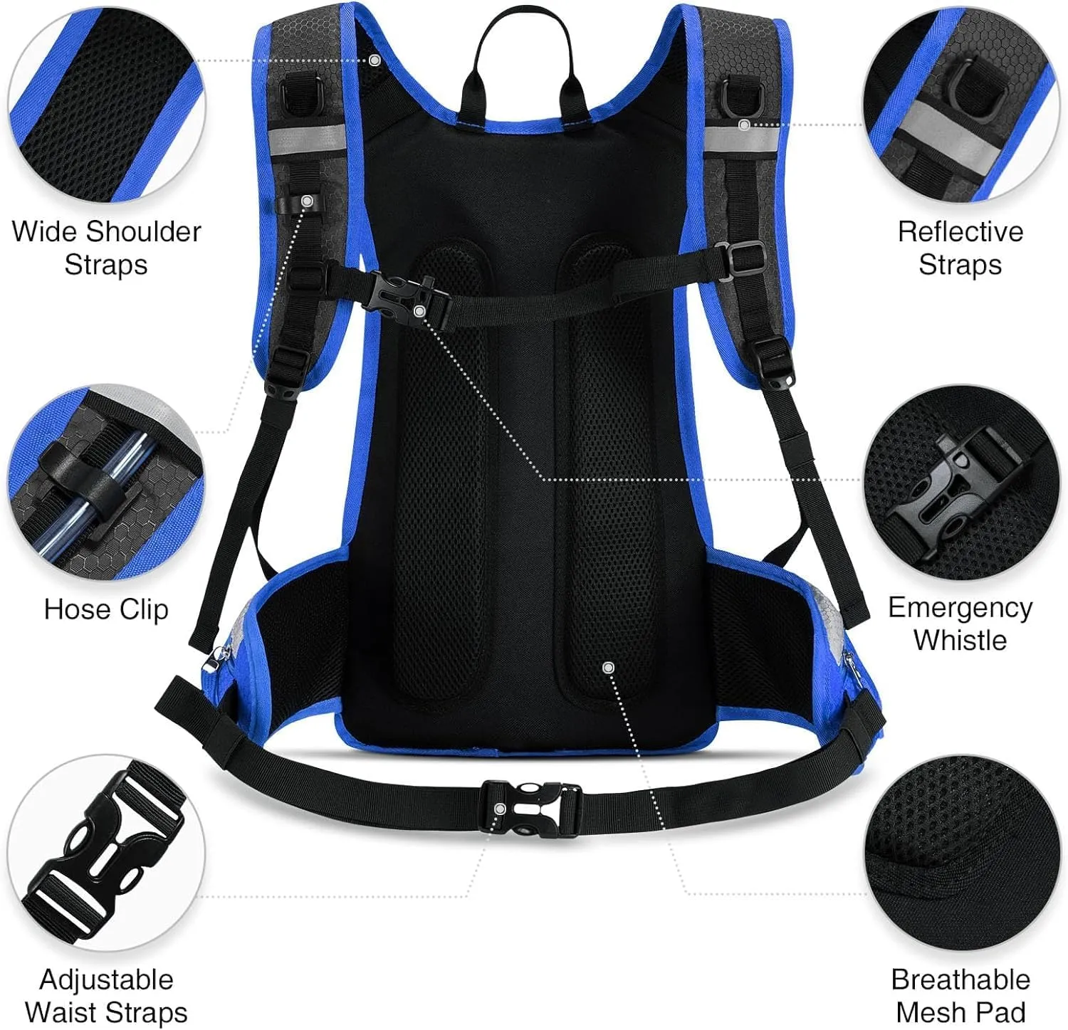 NOOLA Hydration Backpack, Insulated Hiking Water Backpack with 3L TPU Water Bladder for Men Women, Running Hydration Pack Hydro Daypack for Hiking, Trail, Running, Marathons Race, Cycling