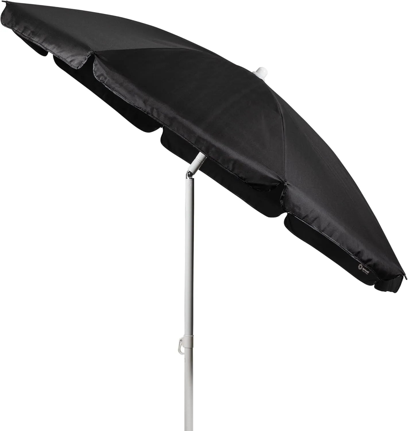 ONIVA - a Picnic Time Brand Outdoor Canopy Sunshade Beach Umbrella 5.5' - Small Patio Umbrella - Beach Chair Umbrella, (Black)