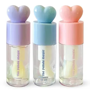 Organic Lip Oil Set - All-Natural, Moisturizing, and High Shine - Hydrating Lip Treatment for Dry and Chapped Lips - Lip Gloss for Keeping Your Lips Soft and Smooth – 12ml