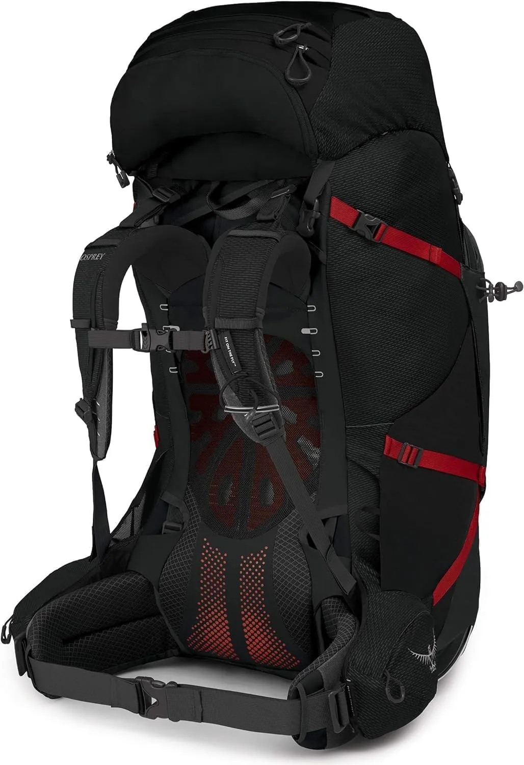 Osprey Aether Plus 100L Men's Backpacking Backpack, Black, L/XL