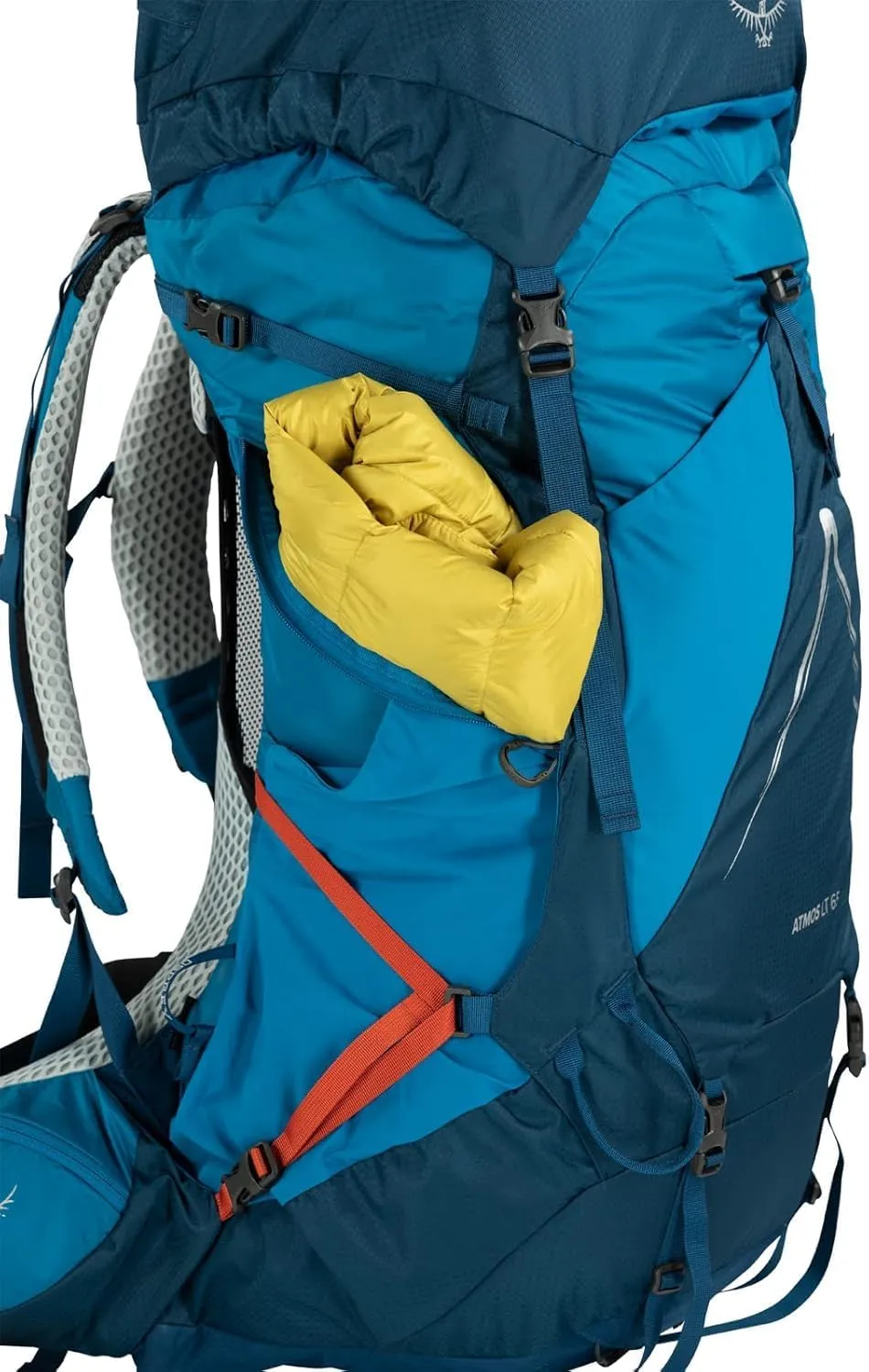 Osprey Atmos AG LT 65L Men's Backpacking Backpack, Night Shift/Scoria Blue, L/XL