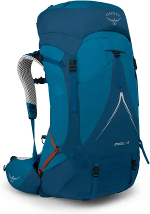 Osprey Atmos AG LT 65L Men's Backpacking Backpack, Night Shift/Scoria Blue, L/XL