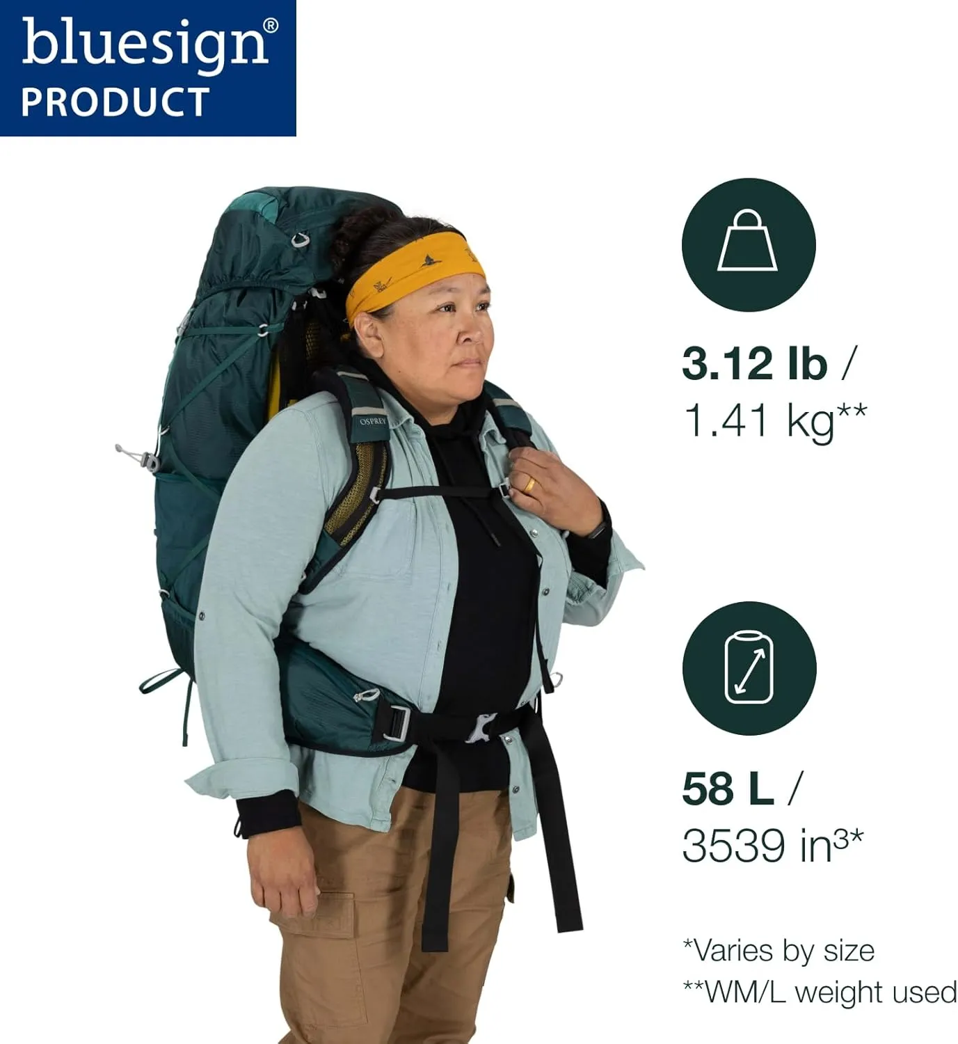 Osprey Eja 58 Women's Ultralight Backpacking Backpack