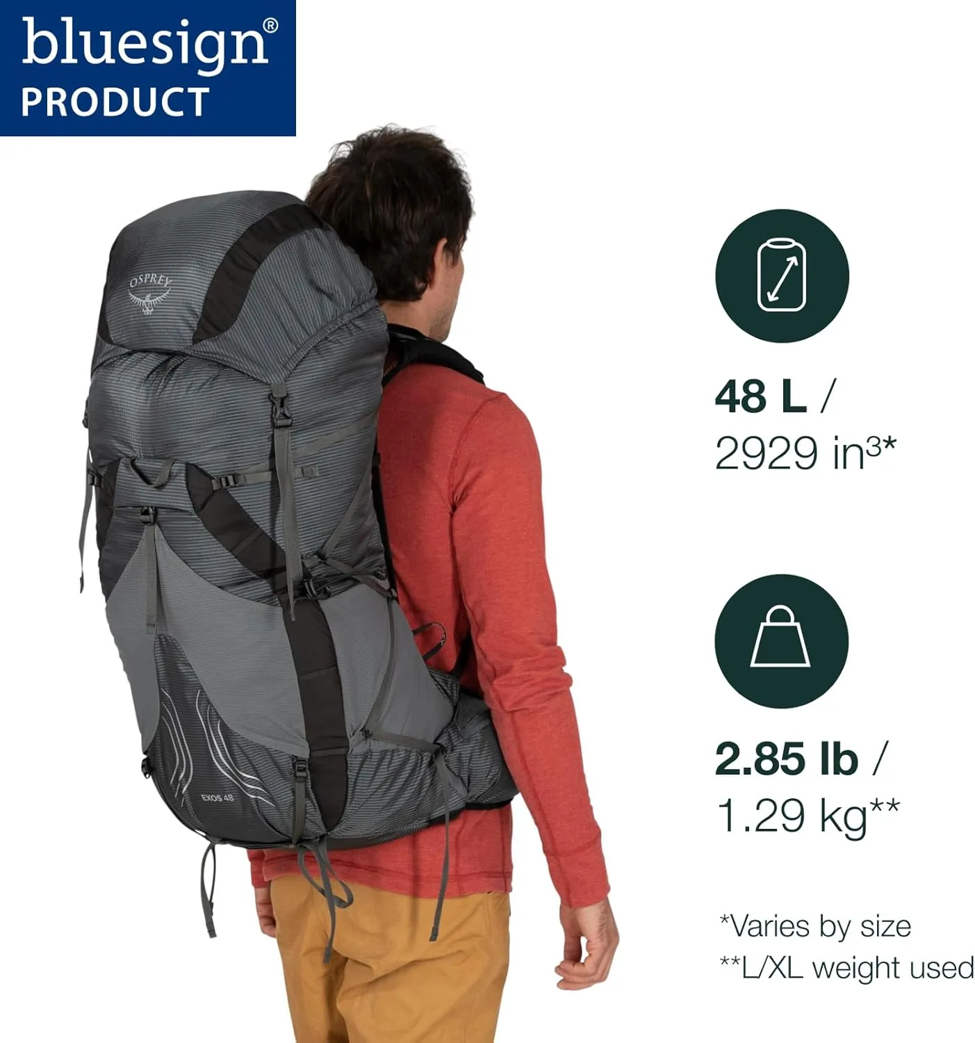 Osprey Exos 48 Men's Ultralight Backpacking Backpack