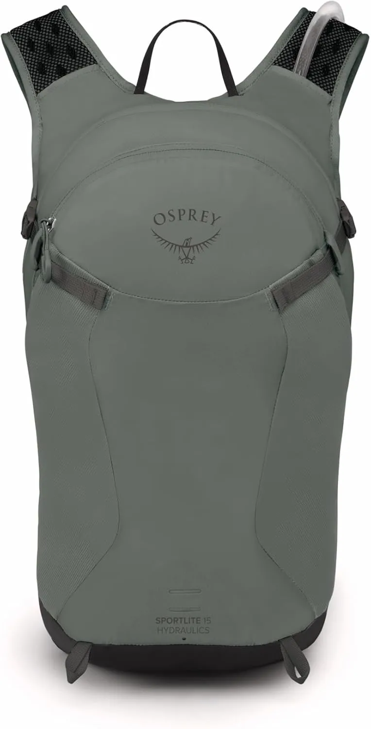 Osprey Sportlite 15L Unisex Hiking Backpack with Hydraulics Reservoir, Pine Leaf Green