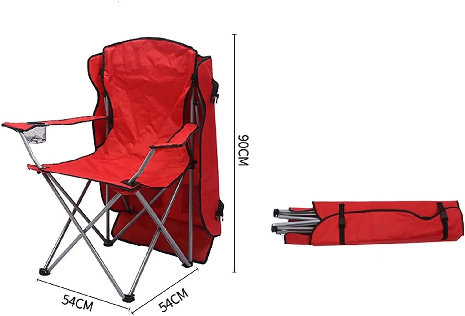 Outdoor Camp Chairs, Camping Chair with Shade Canopy Chair, Folding Recliner, Adjustable Outdoor Beach Lightweight Sunshade Folding Chairs Lawn Chairs Adults(A)
