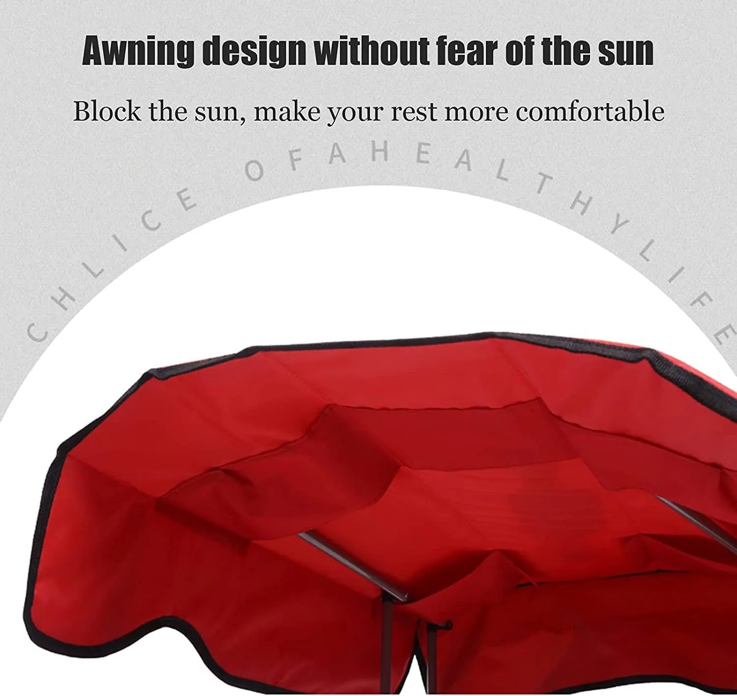 Outdoor Camp Chairs, Camping Chair with Shade Canopy Chair, Folding Recliner, Adjustable Outdoor Beach Lightweight Sunshade Folding Chairs Lawn Chairs Adults(A)