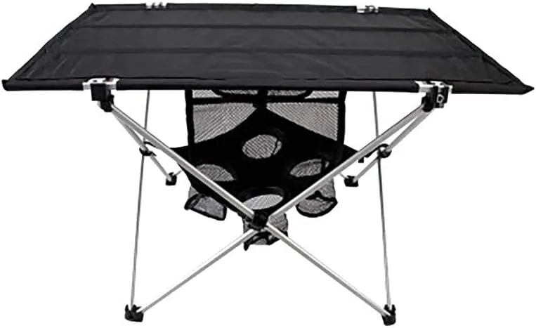 Outdoor Camping Folding Table with Aluminium Alloy Table Light Durable Folding Table Desk for Picnic Camping