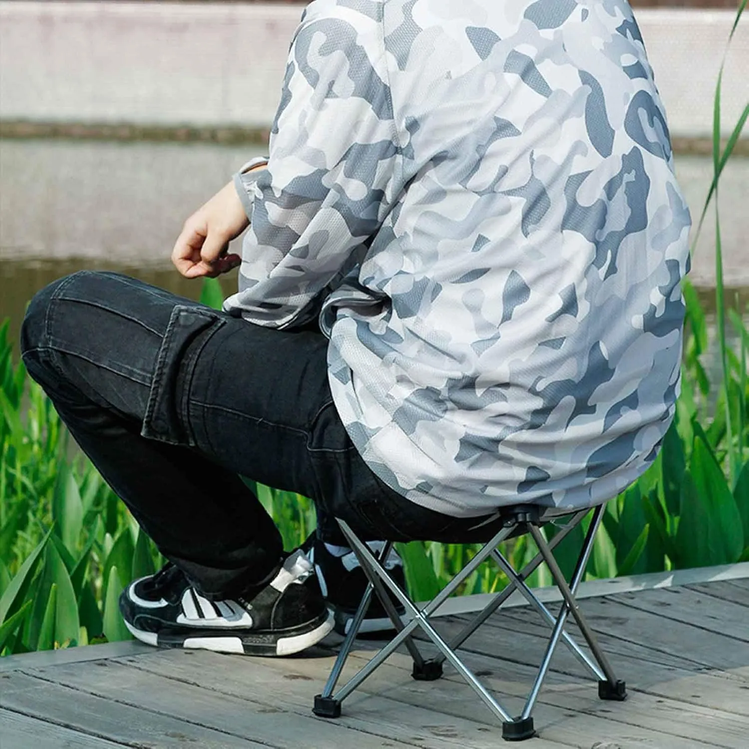 Outdoor Folding Camping Chairs Stool Portable Ultralight Aluminum Small Leisure Foldable Footstool,Oxford Cloth,Lightweight with Storage Bag for Fishing Picnic Camping BBQ Travel Red