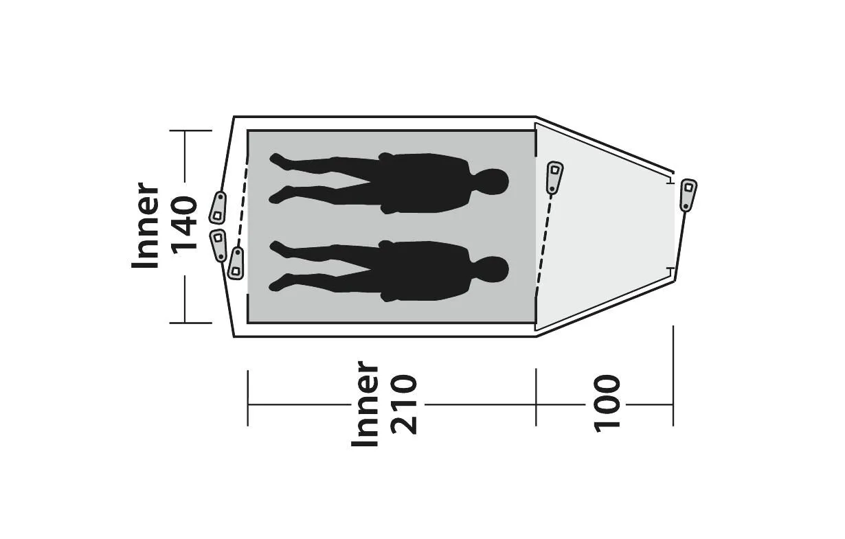 Outwell Cloud 2 Dome Tent 2 Berth