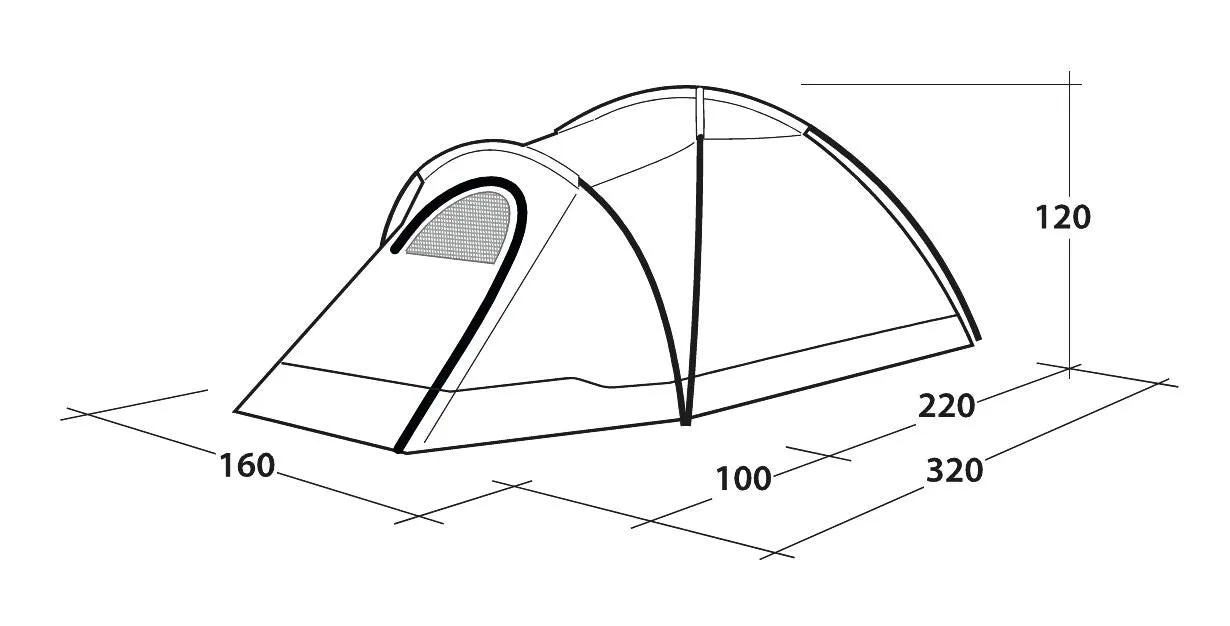 Outwell Cloud 2 Dome Tent 2 Berth