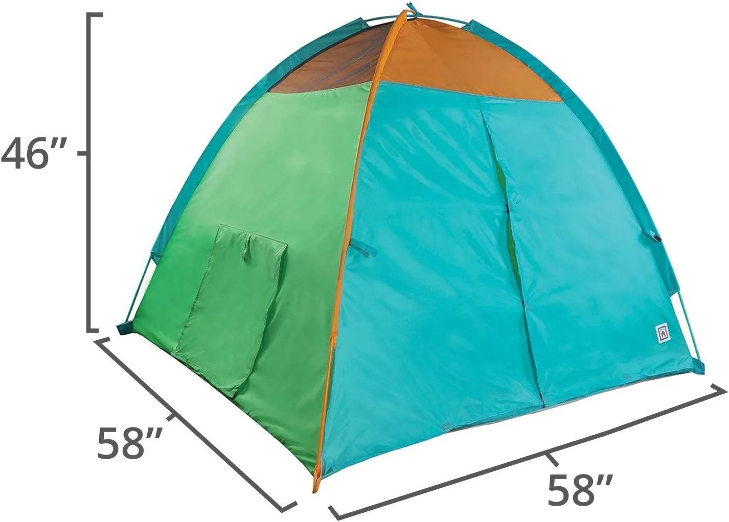 Pacific Play Tents Super Duper 4 Kid Play Tent II, 58” x 58” x 46”