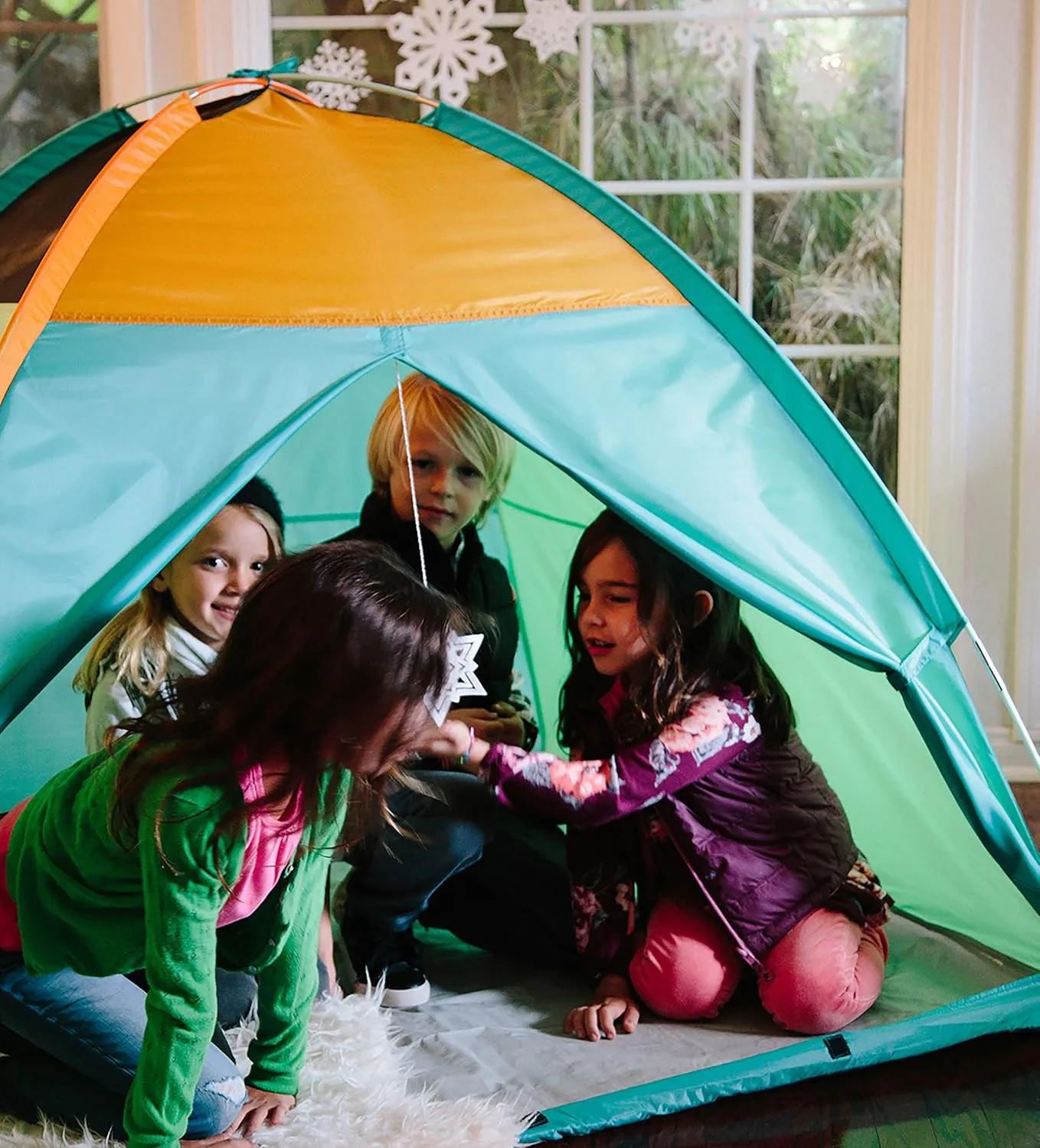 Pacific Play Tents Super Duper 4 Kid Play Tent II, 58” x 58” x 46”