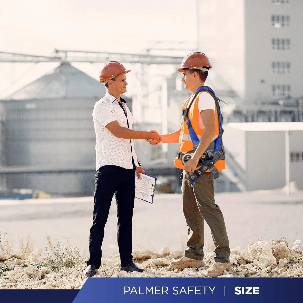 Palmer Safety Hammerhead 5pt Safety Harness Back Padded, QCB Chest, Tongue Buckel Legs Straps, Back & Side D-Rings