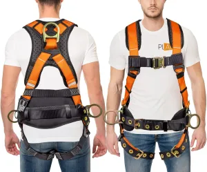 Palmer Safety Hammerhead 5pt Safety Harness Back Padded, QCB Chest, Tongue Buckel Legs Straps, Back & Side D-Rings