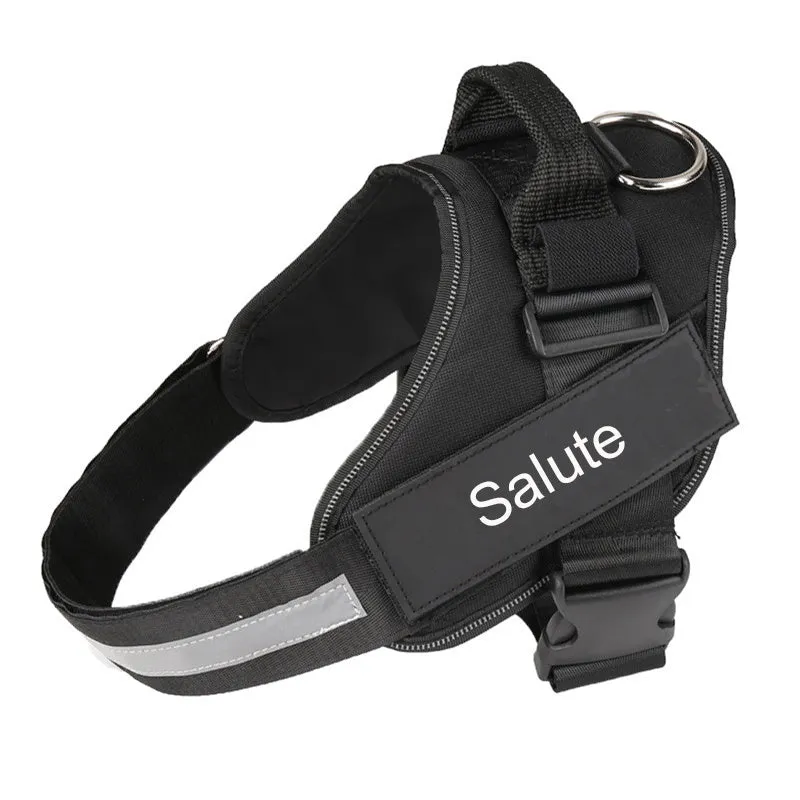 Personalized Custom  Adjustable Reflective Breathable Dog Harness