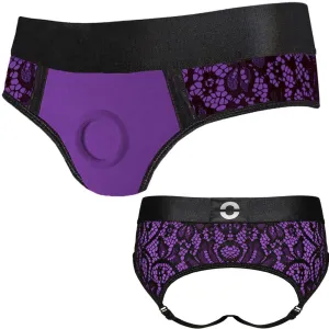 Petite Cheeky Panty  Harness - Purple
