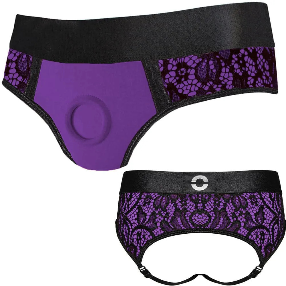 Petite Cheeky Panty  Harness - Purple