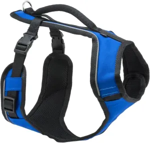 PetSafe EasySport Dog Harness – Adjustable, Padded Dog Harness with Control Handle and Reflective Piping – Small, Blue